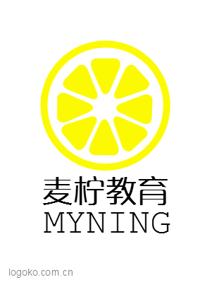 麦柠教育logo设计