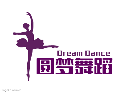 圆梦舞蹈logo设计