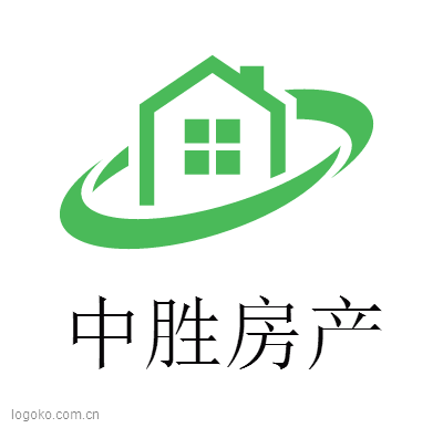 中胜房产logo设计