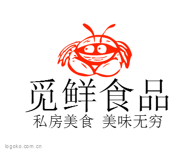 觅鲜食品logo设计