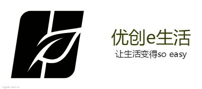 优创e生活logo设计