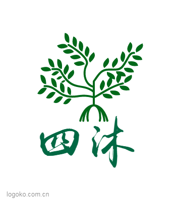 四沐logo设计