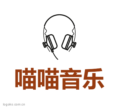 喵喵音乐logo设计