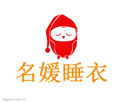 名媛睡衣logo设计
