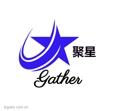 聚星logo设计