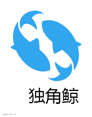 独角鲸logo设计