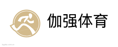 伽强体育logo设计