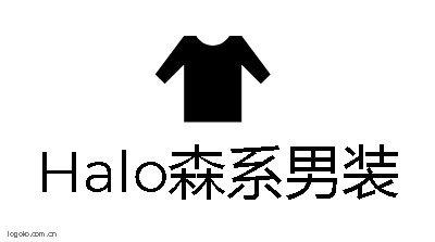 Halo森系男装logo设计