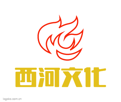 西河文化logo设计