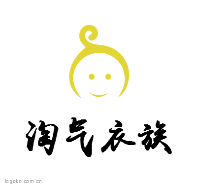 淘气衣族logo设计