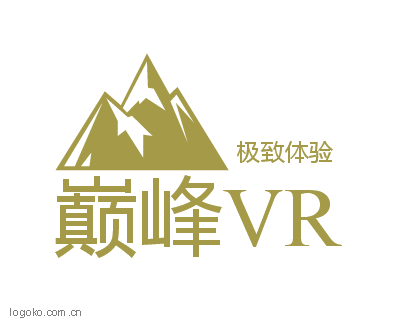 巅峰VRlogo设计