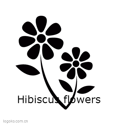 Hibiscus  flowerslogo设计
