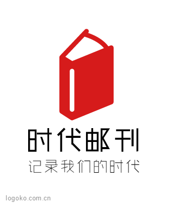 时代邮刊logo设计