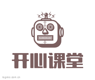 开心课堂logo设计