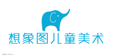 想象图儿童美术logo设计