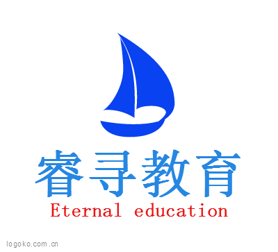 睿寻教育logo设计