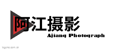 阿江摄影logo设计