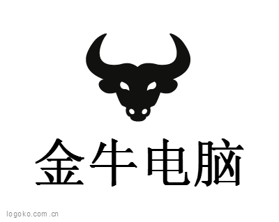 金牛电脑logo设计