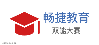 畅捷教育logo设计
