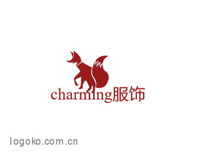 charming服饰logo设计