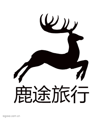 鹿途旅行logo设计