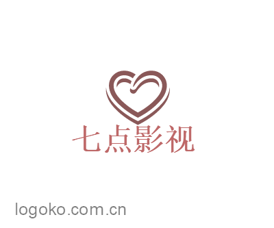 七点影视logo设计