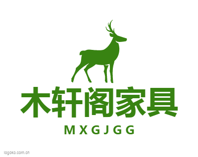 木轩阁家具logo设计