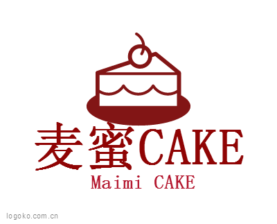 麦蜜CAKElogo设计