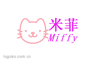 米菲logo设计