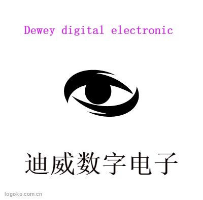 迪威数字电子logo设计