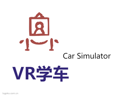 VR学车logo设计