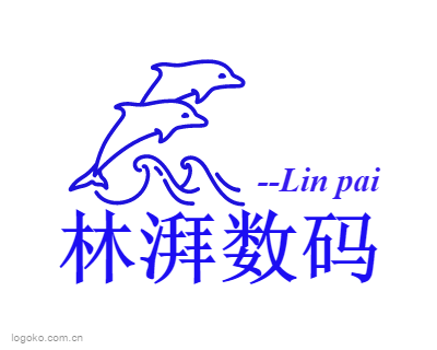 林湃数码logo设计