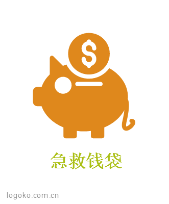 急救钱袋logo设计