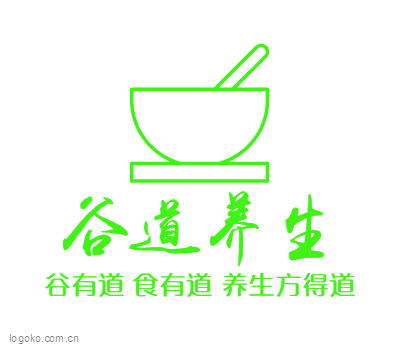 谷道养生logo设计