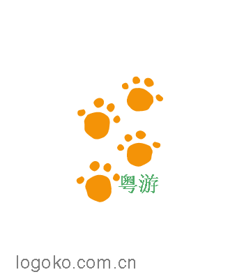 粤游logo设计