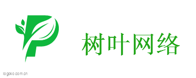 树叶网络logo设计