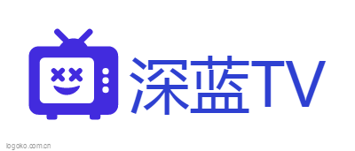 深蓝TVlogo设计