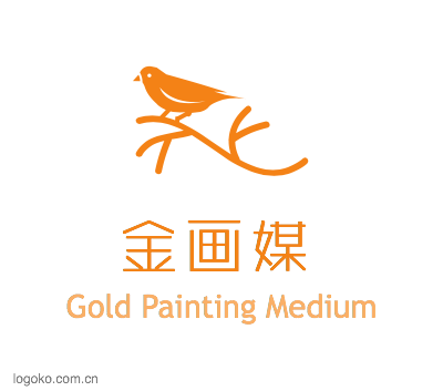 金画媒logo设计
