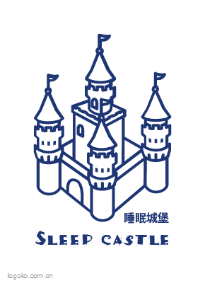 睡眠城堡logo设计