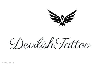 DevilishTattoologo设计