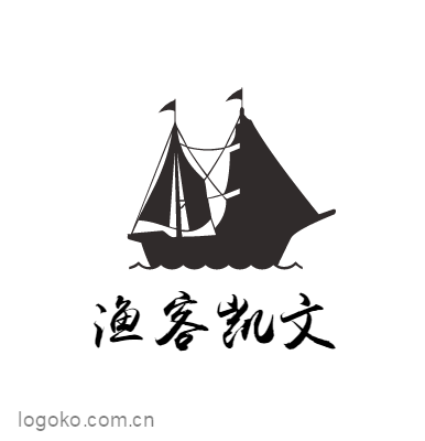 渔客凯文logo设计