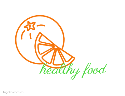 healthy foodlogo设计