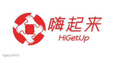 嗨起来logo设计