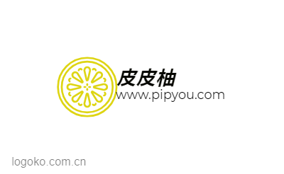 皮皮柚logo设计