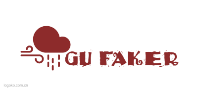 GU FAKERlogo设计