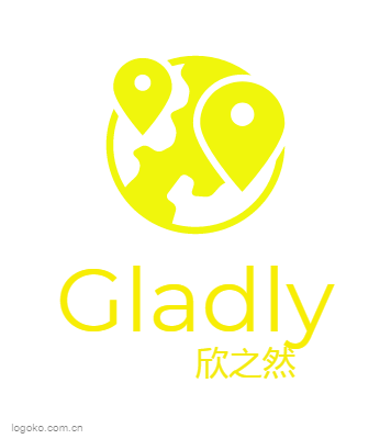 Gladlylogo设计