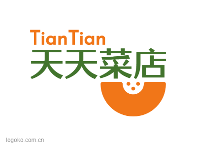 天天菜店logo设计