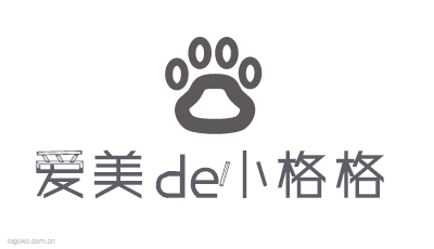 爱美de小格格logo设计