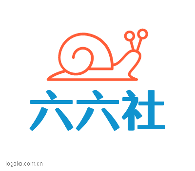 六六社logo设计