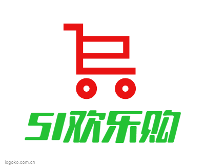 51欢乐购logo设计